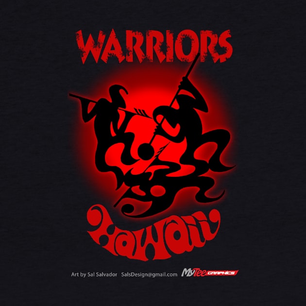 Warriors Hawaii Blk/Red by MyTeeGraphics